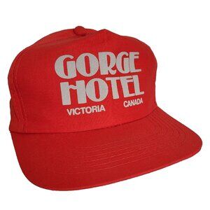 GORGE HOTEL Victoria BC Canada Hat Snapback Vintage 80s Cap Trucker